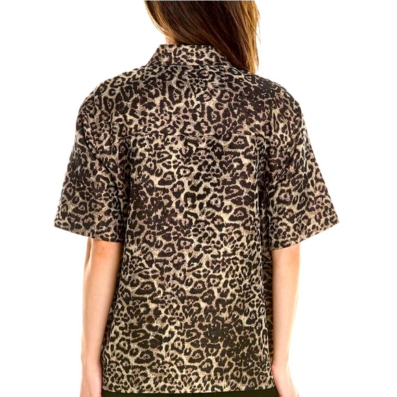 AllSaints Jemi Shirt - NWT - Sz. UK 16 - US 12 Golden Leopard ๐๐๐๐๐๐๐๐๐ - Picture 5 of 13
